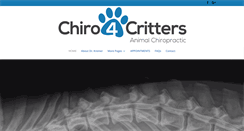 Desktop Screenshot of chiro4critters.com